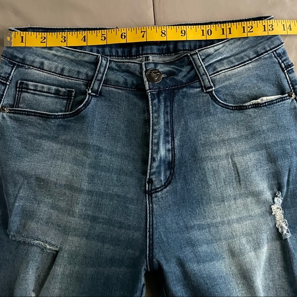 Red Bottoms Ripped Jeans - Picture 3 of 9